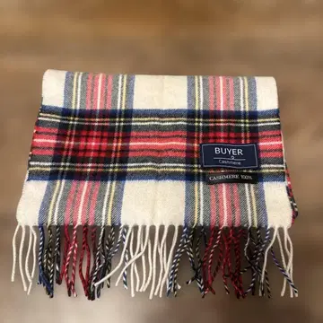 BUYER 캐시미어 100% 체크 머플러