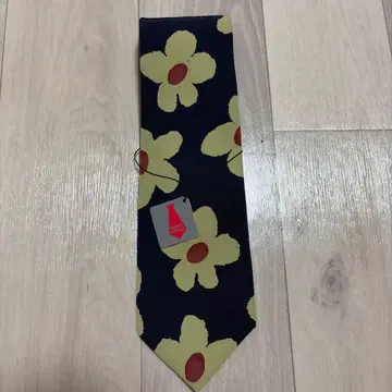 (미사용 새상품) 남성용 넥타이 MEN'S MELROSE 네이비 꽃무늬