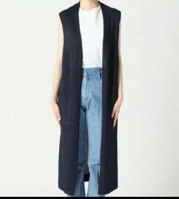 스픽앤스팬 롱베스트 와시 코튼 네이비