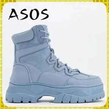 ASOS 라이트 블루 하이컷 부츠 [미사용 새상품]