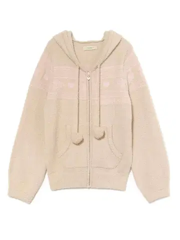 andmary Eve knit nordic hoodie beige