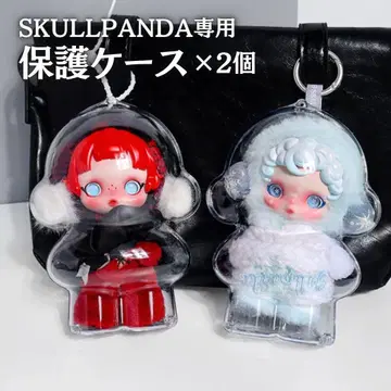 SKULLPANDA 스컬팬더 클리어 케이스 아크릴 투명 보호 2개