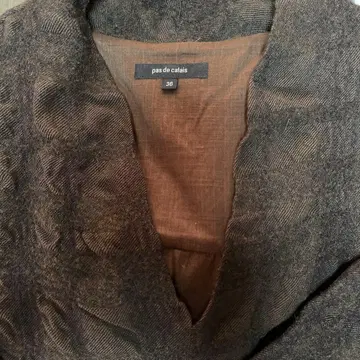 pas de calais 다크 브라운 V넥 상의 36