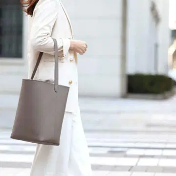 천연 가죽 원숄더백 [Shinano 시나노]