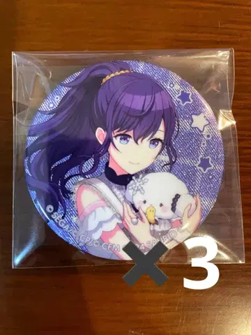 아사히나 마후유 산리오 콜라보 글리터 캔뱃지