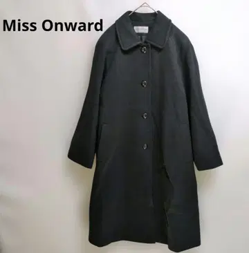 [ 새상품급 ] 미스온워드 롱 코트 스탠칼라 울 100%
