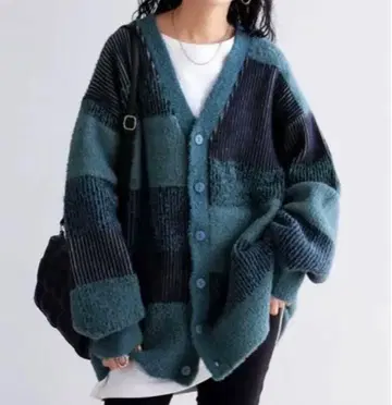 안티카 오버 사이즈 니트 가디건 안티카