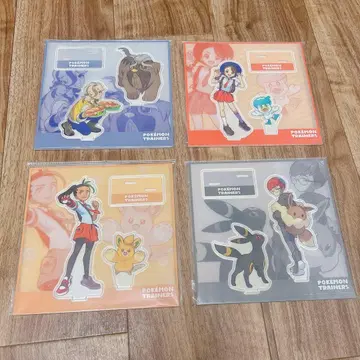 아크릴 스탠드 POKEMON TRAINERS 4세트