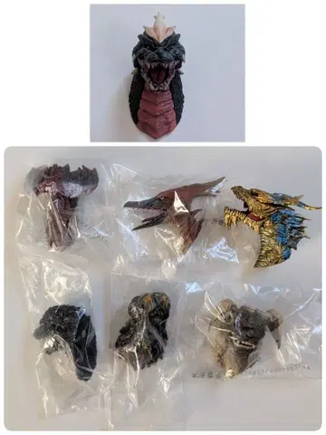 제일복권 고질라 몬스터 헤드 마그넷 7종