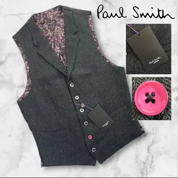 새상품 Paul Smith London 라펠 베스트 사이즈 M 택 포함