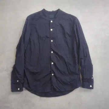 야마우치 아리마츠 염축 가공 셔츠 네이비 3