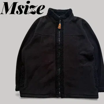 00년대 빈티지 보아 옷깃 플리스 자켓 블랙 집업 M 구제 의류