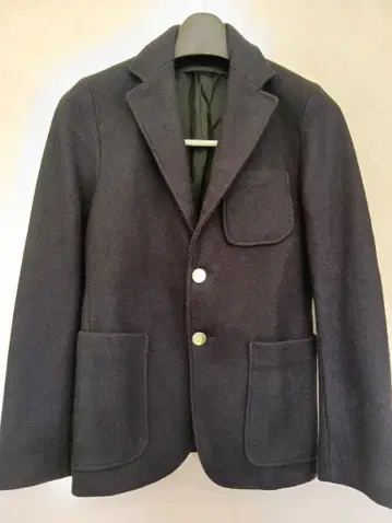 울 100% 네이비 블레이저 미국제 유나이티드 애로우즈