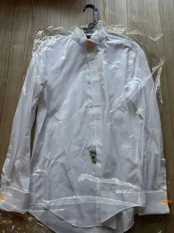 트리트 드레싱 링 자켓 화이트 윙카라 셔츠 M 사이즈
