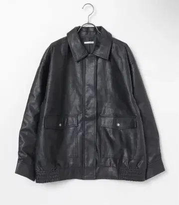 가죽 자켓 박스 실루엣