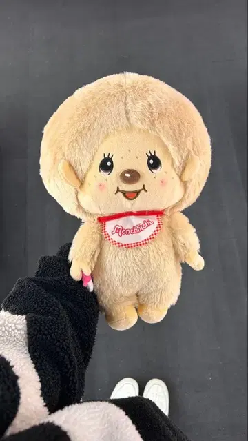 몽치치 봉제 인형 약 30cm 베이지