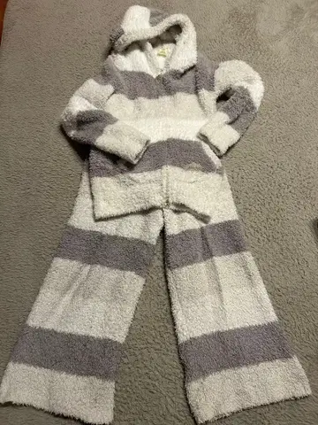 젤라또피케 젤라또 스캘럽 보더 세트 후드티 롱팬츠