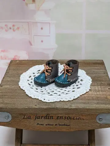 리카짱과 네오 브라이스의 귀여운 가죽 인형용 부츠 신발 핸드메이드