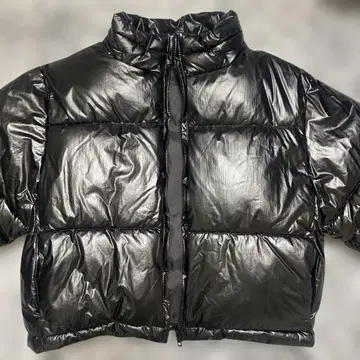 클리어 블랙 숏 다운 자켓