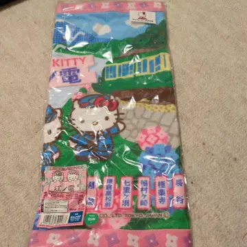 헬로키티 에도 풍경 핸드 타월
