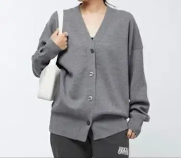 [ AP STUDIO ] 폼 니트 가디건 그레이