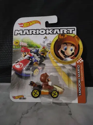 핫휠 마리오 카트 너구리 마리오