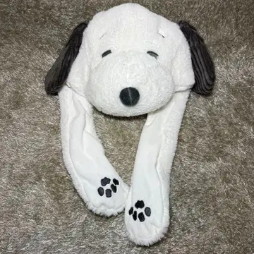 새상품급 USJ 스누피 봉제 인형 모자  팬캡