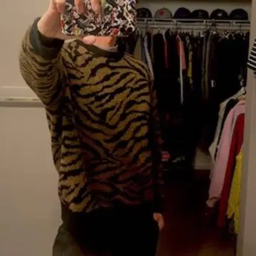 ZARA MEN 미사용 제브라 패턴 니트 스웨터