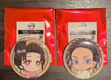 귀멸의 칼날 TypeA  트레이딩 캔뱃지 하쿠지&코유키