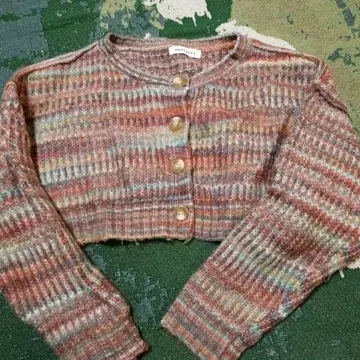 REDYAZEL 숏 기장 가디건 레트로