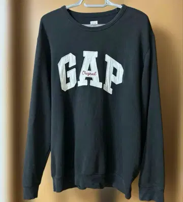 GAP 크루넥 맨투맨 블랙 스웨트 셔츠 트레이닝복