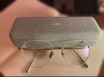 JISCO 골드 화이트 메탈 프레임 디자인 새상품급 경량 jins