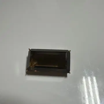 스모키 쿼츠 브로치 골드 톤