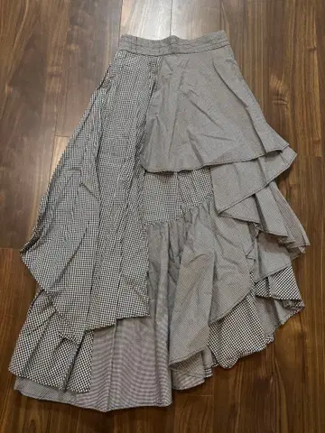 SNIDEL 체크 무늬 플레어 스커트 사이즈 0 SWFS232133