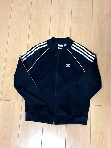 adidas 블랙 저지 트랙 자켓 ATP형 SST TT