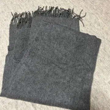 캐시미어 100% 대형 스톨 그레이 200 x 70