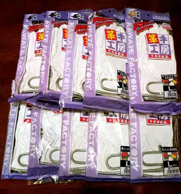 작업용 소가죽 장갑 크레스트 L 사이즈 10켤레 세트