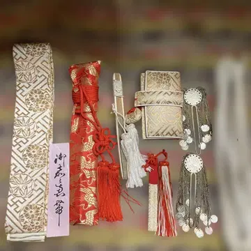 최고급 하코세코 은 헤어콤 2개 전 8점 세트