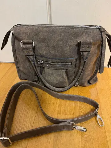 JEANASIS 앤티크 인조 가죽 보스턴 브라운