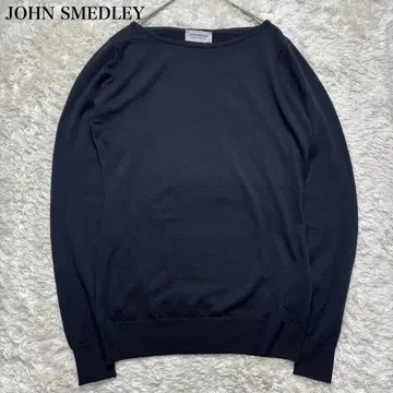 존스메들리 보트넥 니트 현행 택 메리노울 블랙 M