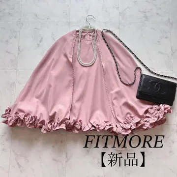 [미사용 새상품] FITMORE 핏모어 케이프 블라우스 핑크 고급