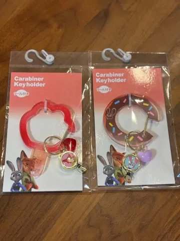 주토피아 카라비너 키링 2개 세트