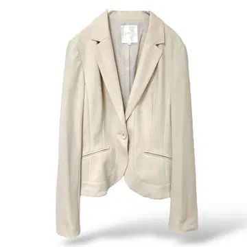 온워드 카시야마 쿠미교쿠 테일러드 자켓 부드러운 소재 라이트 베이지 M