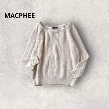 맥피 풀오버 니트 오버 사이즈 드롭 숄더 캐주얼