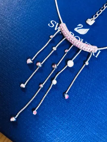 스와로브스키 Swarovski 핑크 목걸이