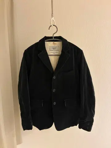 YAECA 여성용 블랙 벨로아 자켓