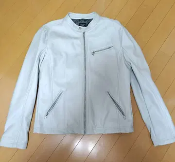 루이샤브론 PU 페이크 레더 자켓 라이트 그레이