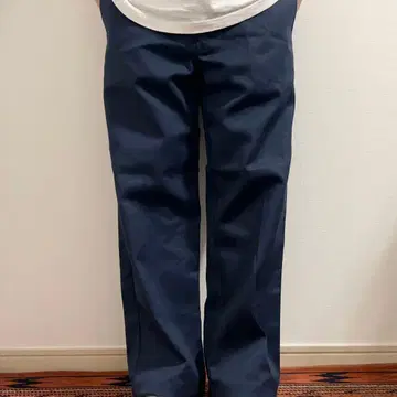 USA 기획 Dickies 874 워크 팬츠 네이비 센터 프레스 36