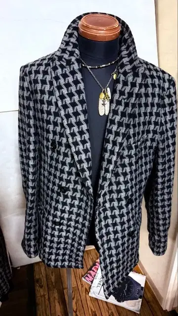 Rico 하운드 투스 셋업 도톰 사이즈 48