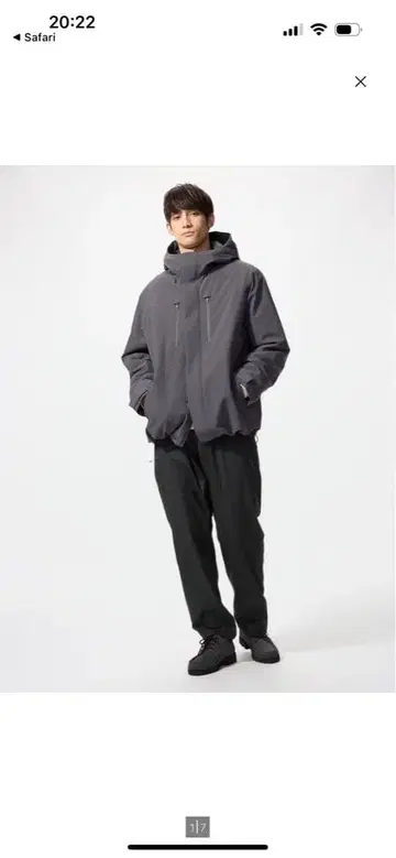 UNIQLO 히트텍 기어 팬츠 BLACK